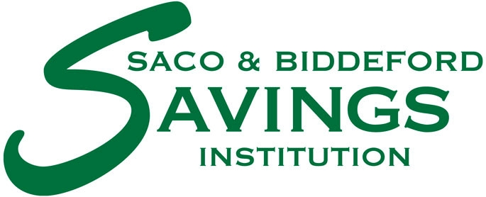 Logo of Saco & Biddeford Savings Institution in green text with a stylized "S" at the beginning.