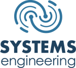 Logo featuring a spiral design with the text "SYSTEMS engineering" in bold letters below.
